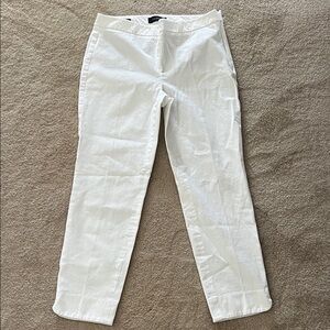 Talbots White Chatham Ankle Pants size 6 white EUC #A-2